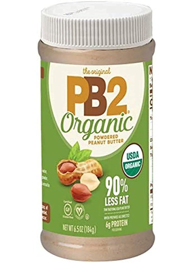 PB2 6.5oz Organic Powdered Peanut Butter - USDA Organic Certified, Non-GMO Project Verified, Gluten-Free - Image 1